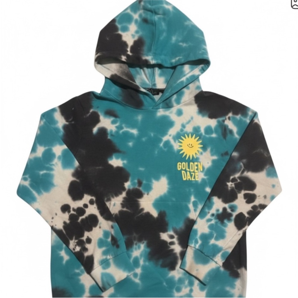 Art Class Teal Golden Daze Tie-Dye Hoodie
